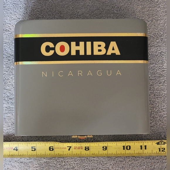Cohiba Nicaragua Small Gray EMPTY Wood Cigar Box - Picture 6 of 7